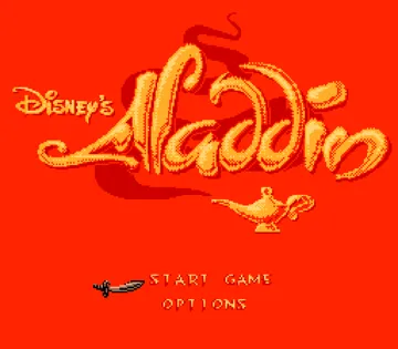 Aladdin (Europe) screen shot title